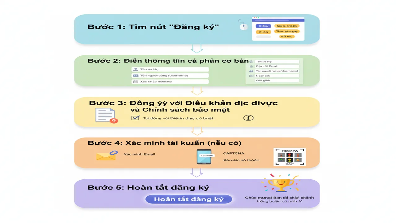 Hướng dẫn chi tiết về cách Đăng ký Betvip